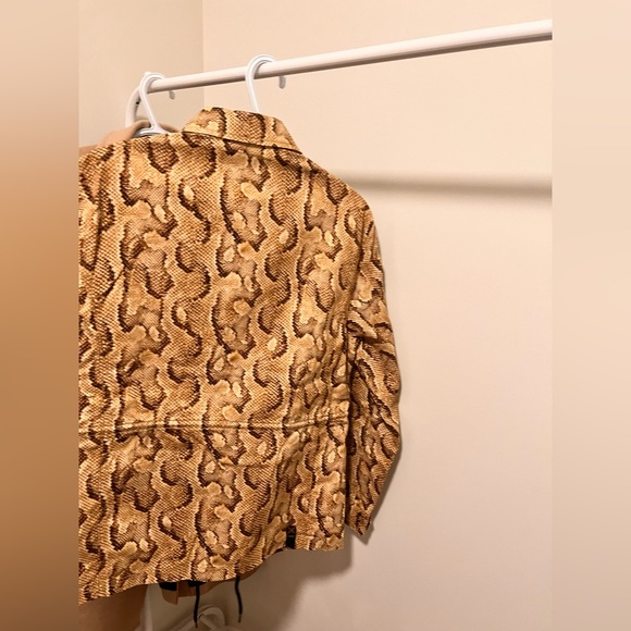 10.Deep - Snakeskin print Field / Military Jacket - Picture 3 of 5